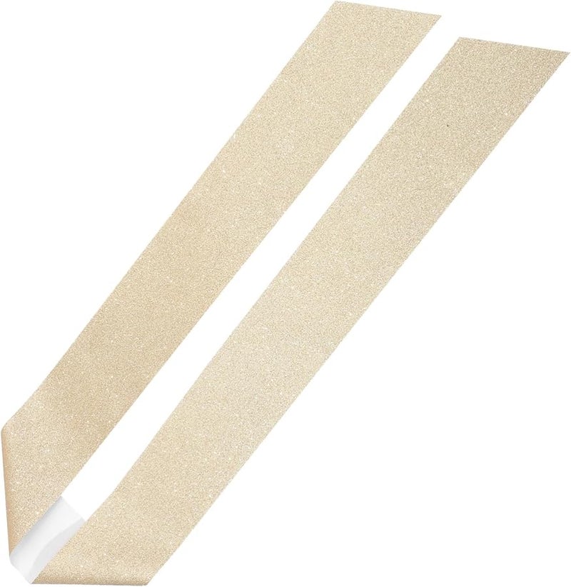 Gleavi Golden Glitter Satin Sash for Women Graduation Wedding Birthday Party Accessory - Image 1